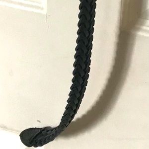 Brand new black braided style belt size 36